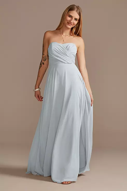 Strapless Full Skirt Tall Bridesmaid Dress Image 1
