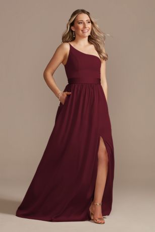 David's bridal wine colored hot sale dresses