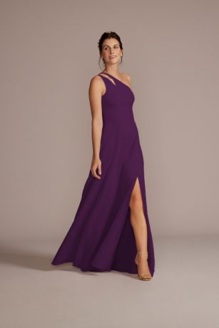 Plum One Shoulder Dress