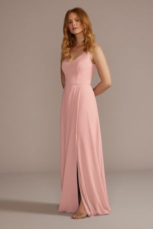 Pink Chiffon Bridesmaid Dresses David s Bridal