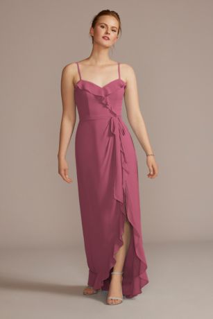 Purple High Low Bridesmaid Dresses