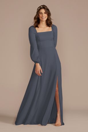 Pewter Bridesmaid Dresses David s Bridal