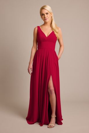 Chiffon Tank A-Line Bridesmaid Dress