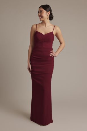 Picture of Mesh Ruched Sweetheart Dress