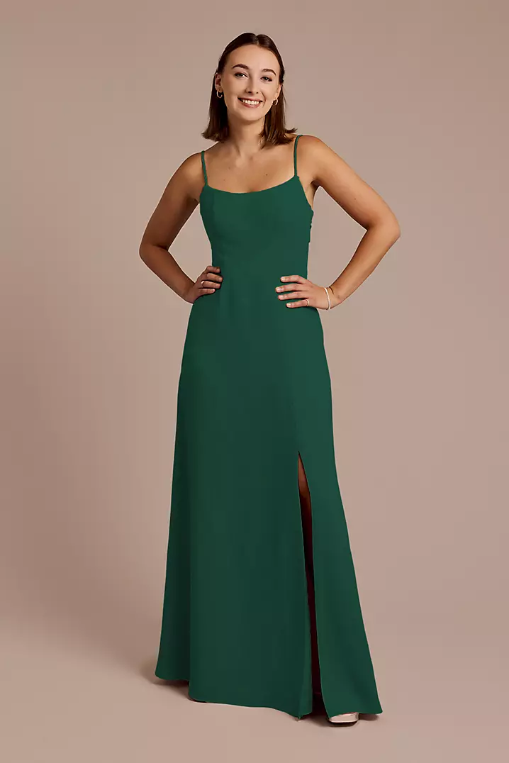 slim fit dress slacks The Green Boat Neck Cutout Back Midi Dress & Reviews - Green - Dresses
