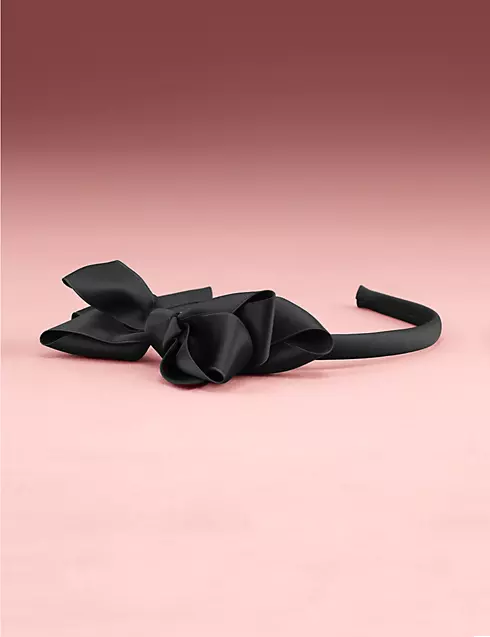 Child's Headband with Ribbon Bow Image 1