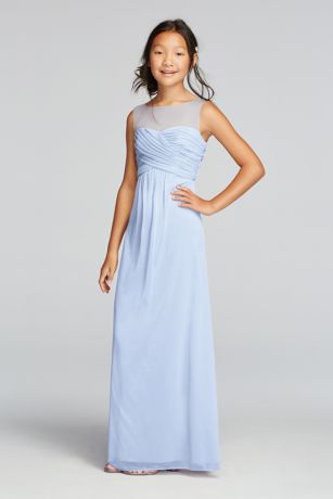 dusty blue jr bridesmaid dresses