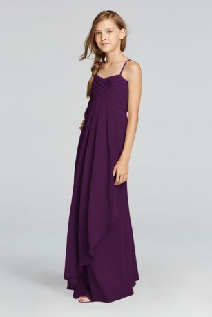 plum junior bridesmaid dresses