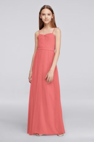 David s Bridal Coral Junior Bridesmaid Dresses