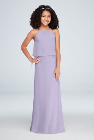 Purple Junior Bridesmaid Dresses