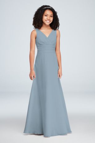 david's bridal surplice tank long chiffon bridesmaid dress 2026 Buy