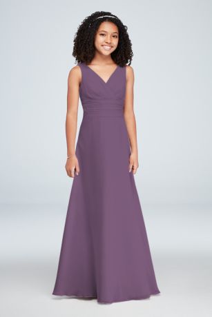 Plum Junior Bridesmaid Dresses