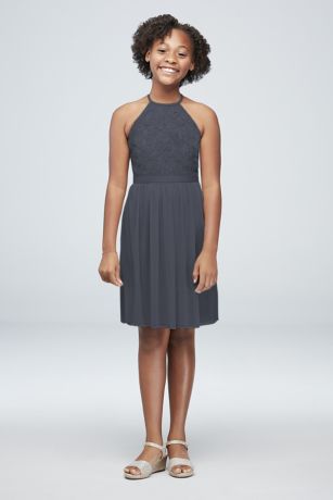 Pewter Junior Bridesmaid Dresses