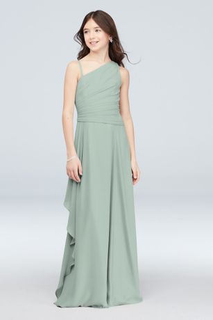 david's bridal sage green bridesmaid dress