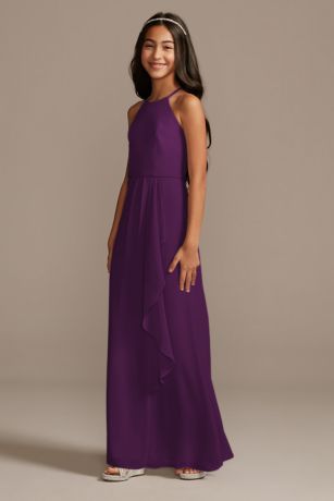 Plum Junior Bridesmaid Dresses