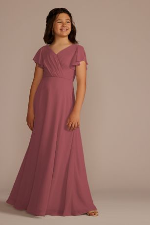 David s Bridal Coral Junior Bridesmaid Dresses