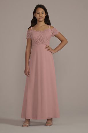 dusty rose junior bridesmaid dresses