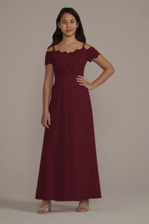 junior espresso and cream bridesmaid dresses