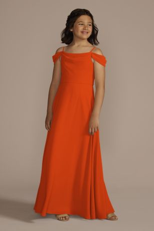 David s Bridal Coral Junior Bridesmaid Dresses