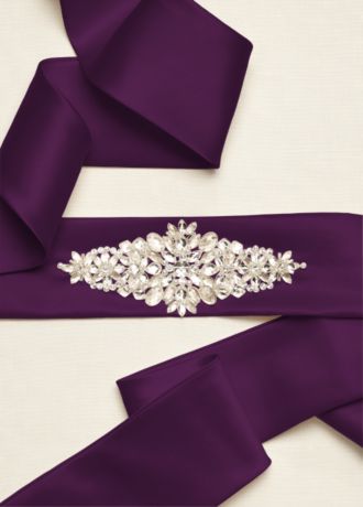 Plum Wedding Dress Sashes