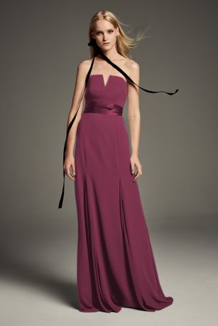 vera wang burgundy dress