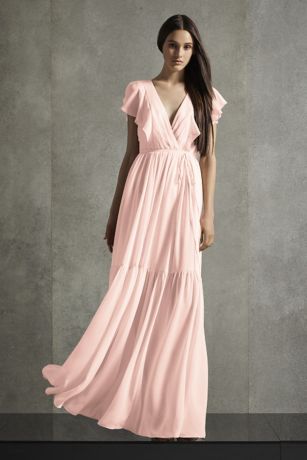 blush beach bridesmaid dress