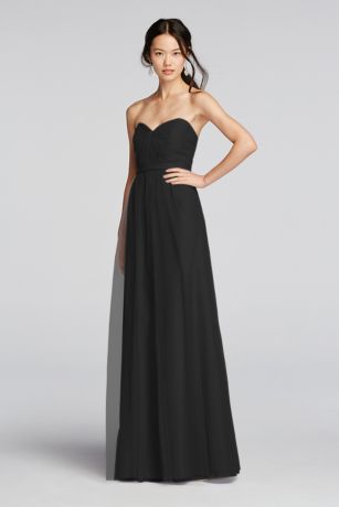 david's bridal strapless bridesmaid