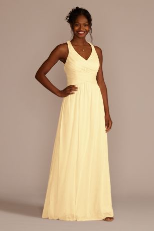 canary bridesmaid dresses