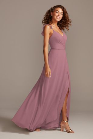 David's bridal deals ruffle bridesmaid