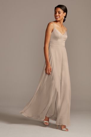 Satin Bridesmaids Dress David s Bridal