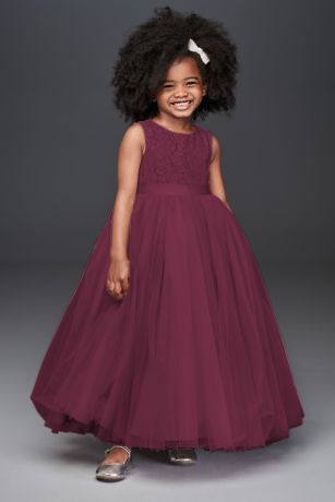 flower girl dresses wine color