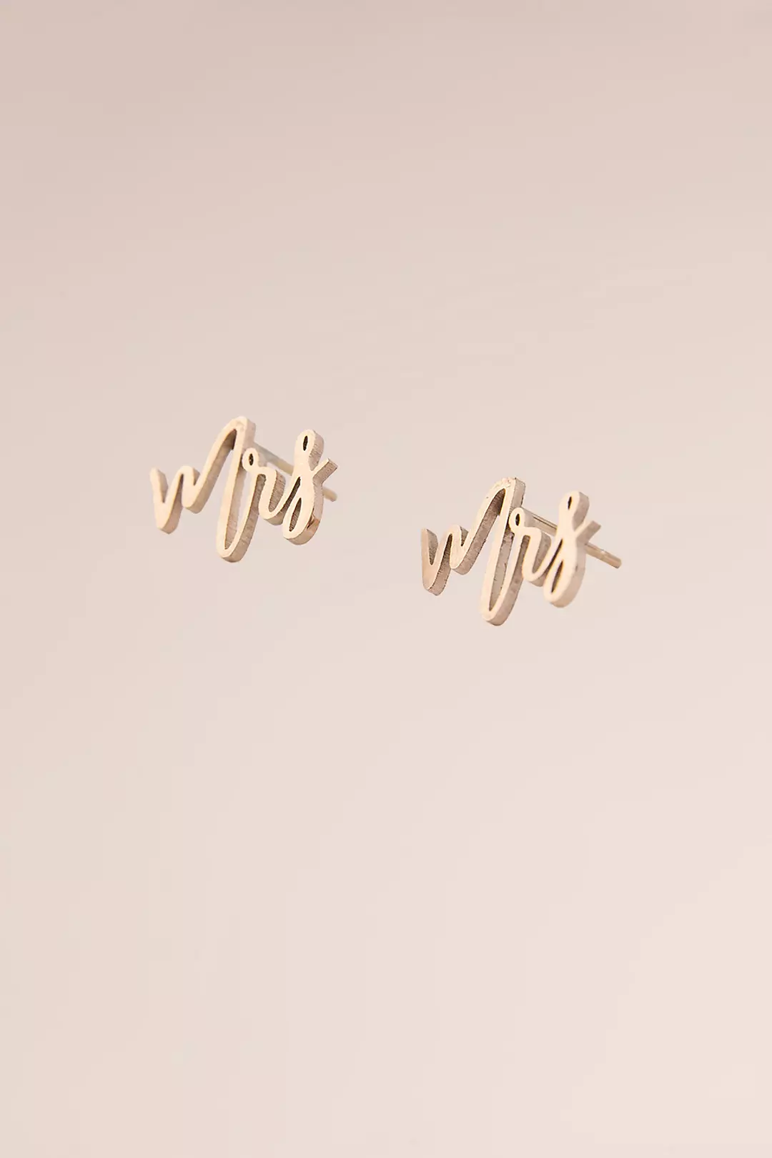 Mrs Scripted Earrings Image
