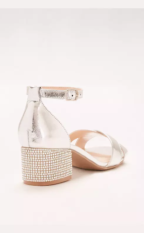 Crystal-Studded Block-Heel Sandals  Image 2