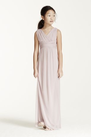 ■MOJO ESPIN(模造エスピン)Lace long dress Glitter Stretch-Knit Lace-Up Gown with Slit Skirt | David's