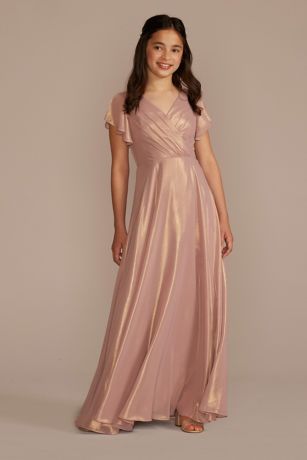 Rose Gold Junior Bridesmaid Dresses