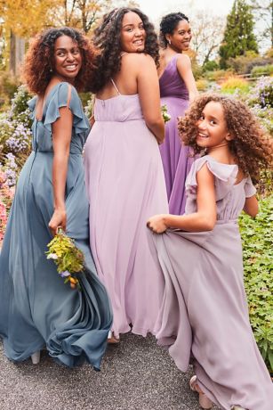 Purple Junior Bridesmaids