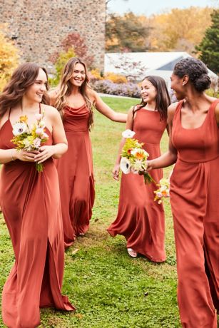 Burnt Sienna Bridesmaid Dress