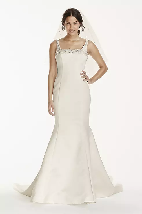 As-Is Mermaid Wedding Dress with Square Neck Image 1