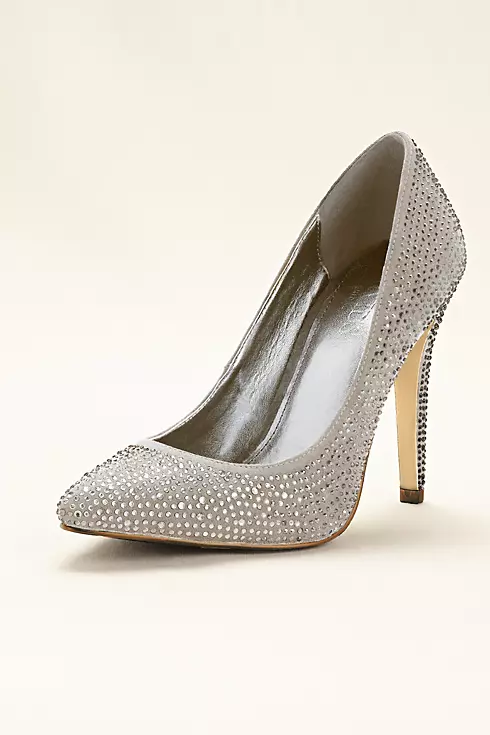 Pointed Toe Pump with Crystals Image 1