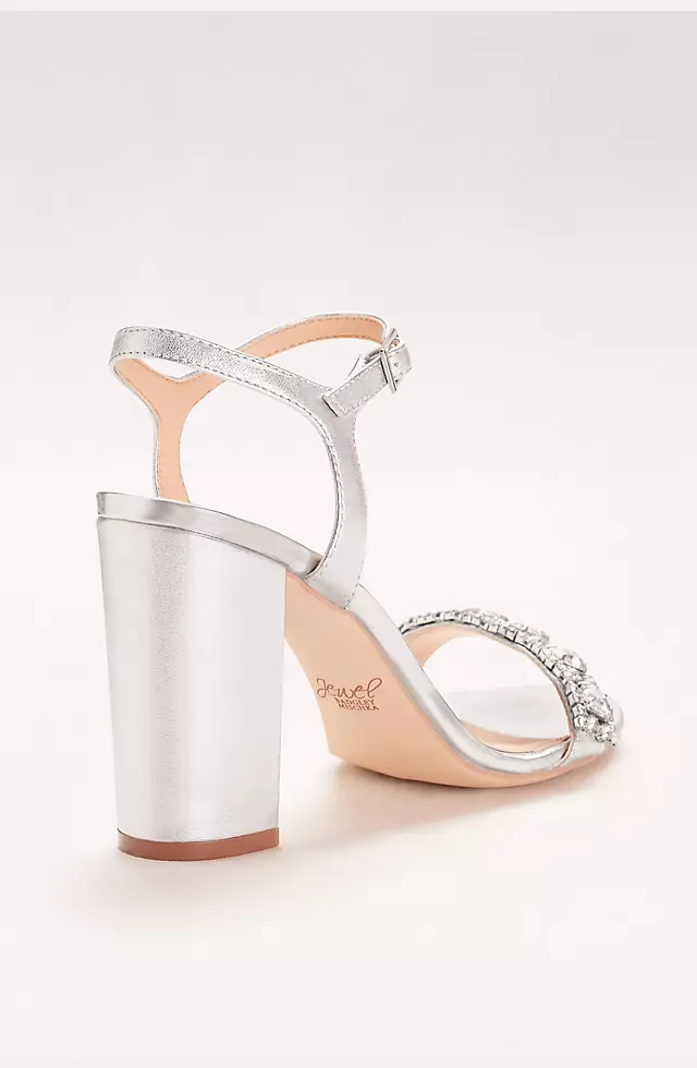 Block Heel Sandal with Embellished Strap Image 2