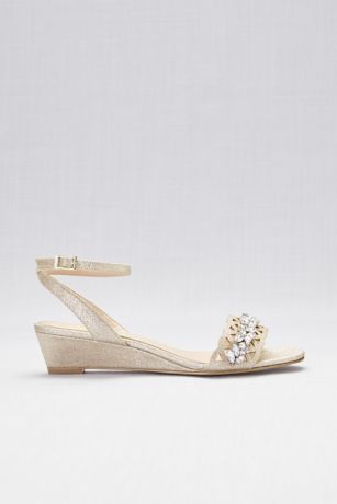wide fit sparkly wedges