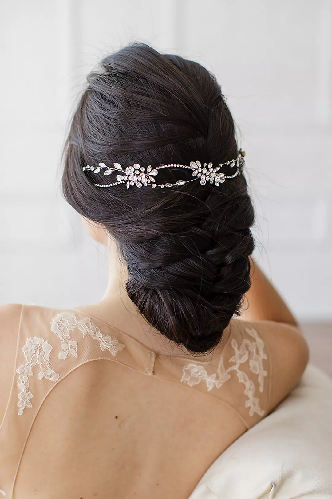 Double-Strand Crystal Halo with Ribbon Tie Image 2