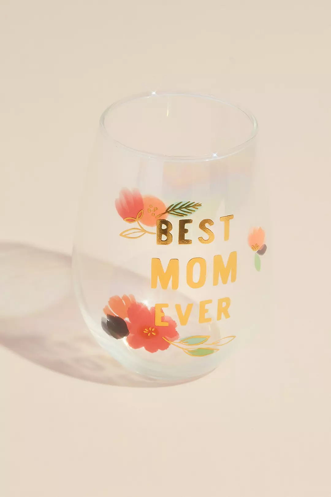 Best Mom Ever Ombre Stemless Wine Glass Image