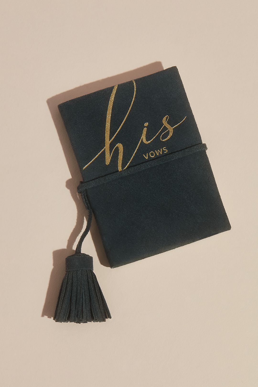 Suede His Vows Vow Book with Tassel Image 1