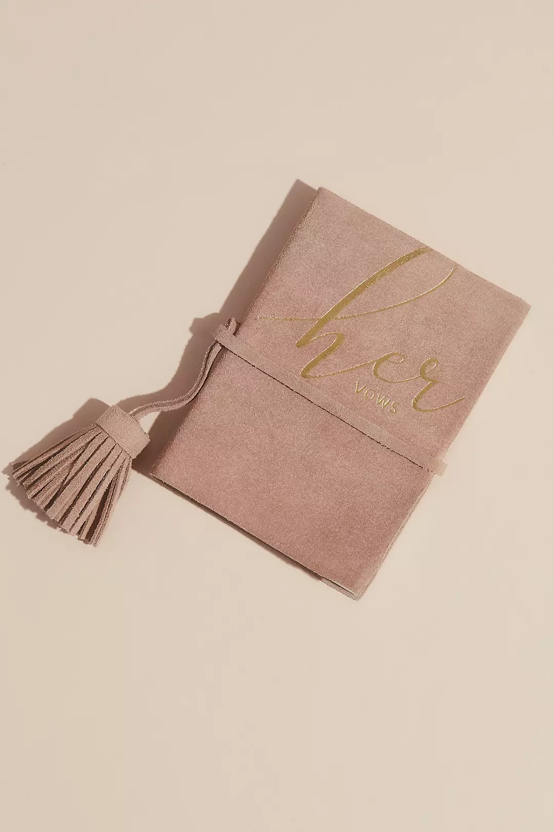 Suede Her Vows Vow Book with Tassel Image