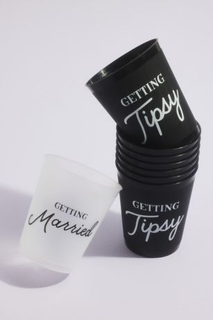 Getting Married Getting Tipsy Party Cups