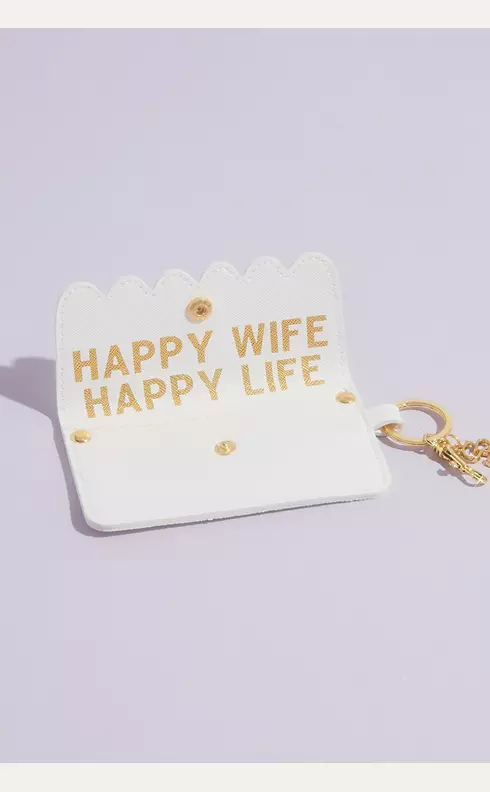 Happy Wife Happy Life Credit Card Pouch Image 2