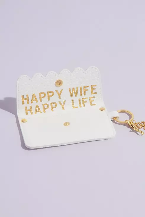 Happy Wife Happy Life Credit Card Pouch Image 2
