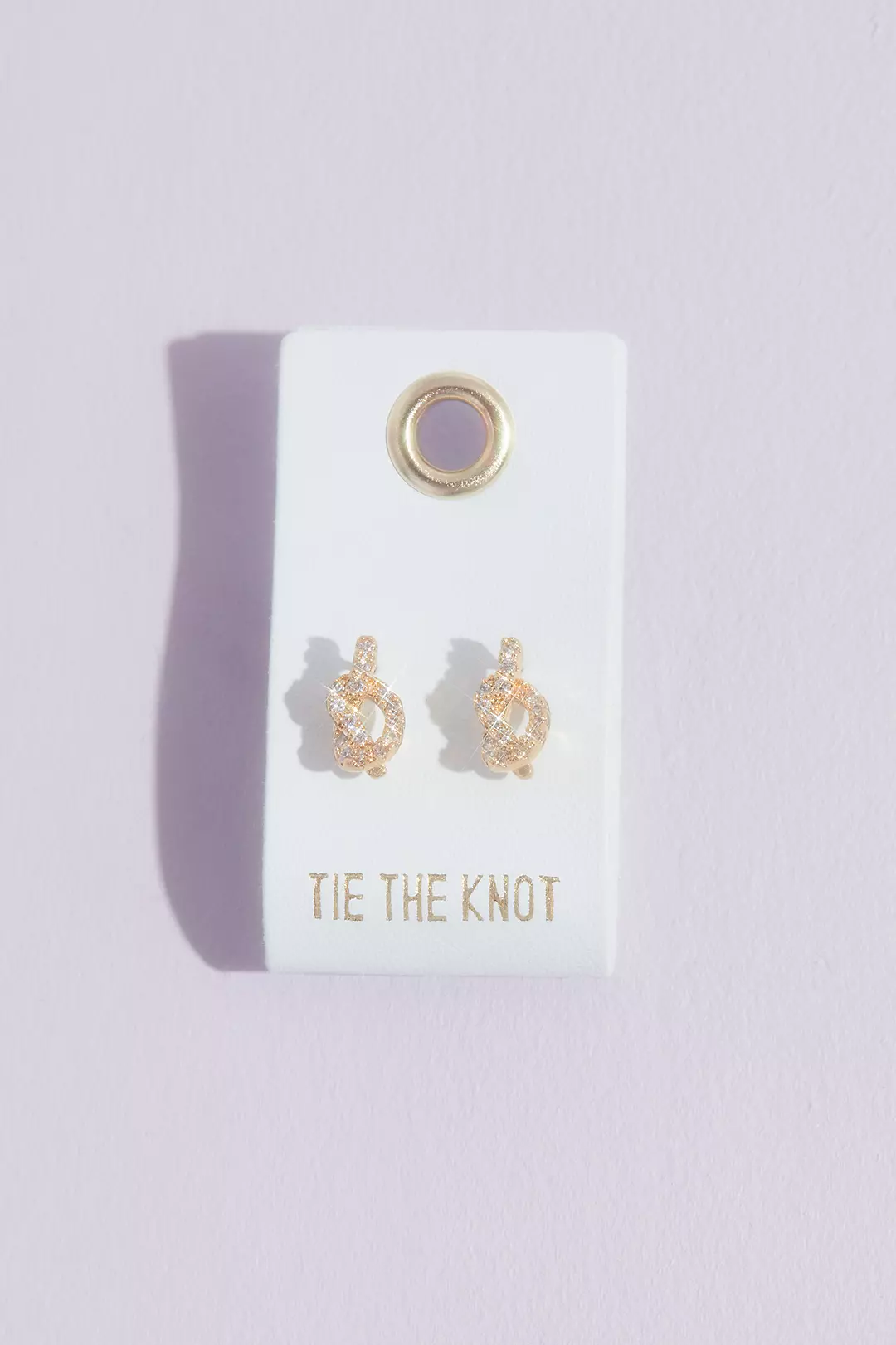 Tie the Knot Crystal Stud Earrings Image