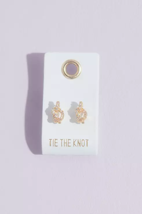 Tie the Knot Crystal Stud Earrings Image 1